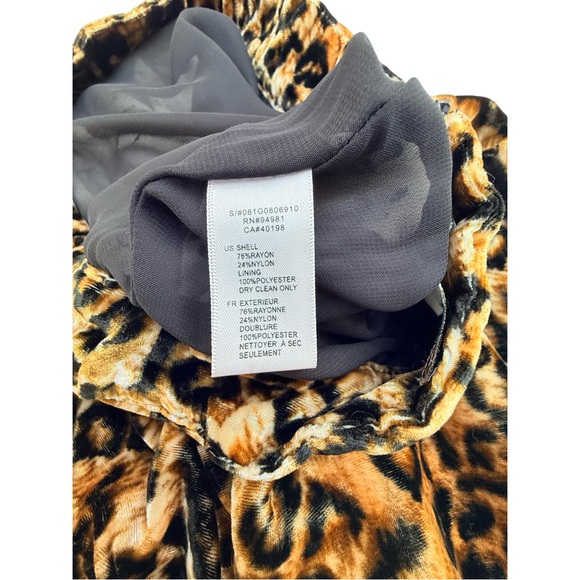 Vintage Velvet Leopard Print Skirt and Miou Muse Crop Top - Picture 6 of 8